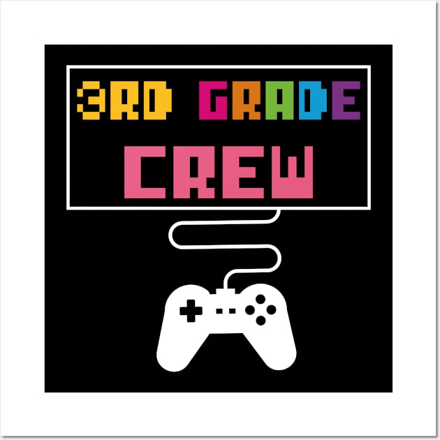 3rd Grade Crew Teacher gift Wall Art by Daimon